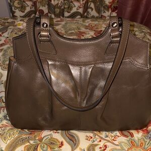 Patricia Nash Napoli Satchel Heritage Brown Leather Handbag NWT